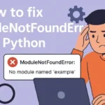 How to fix ModuleNotFoundError in python