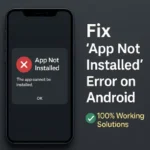 How to Fix 'App Not Installed' Error on Android
